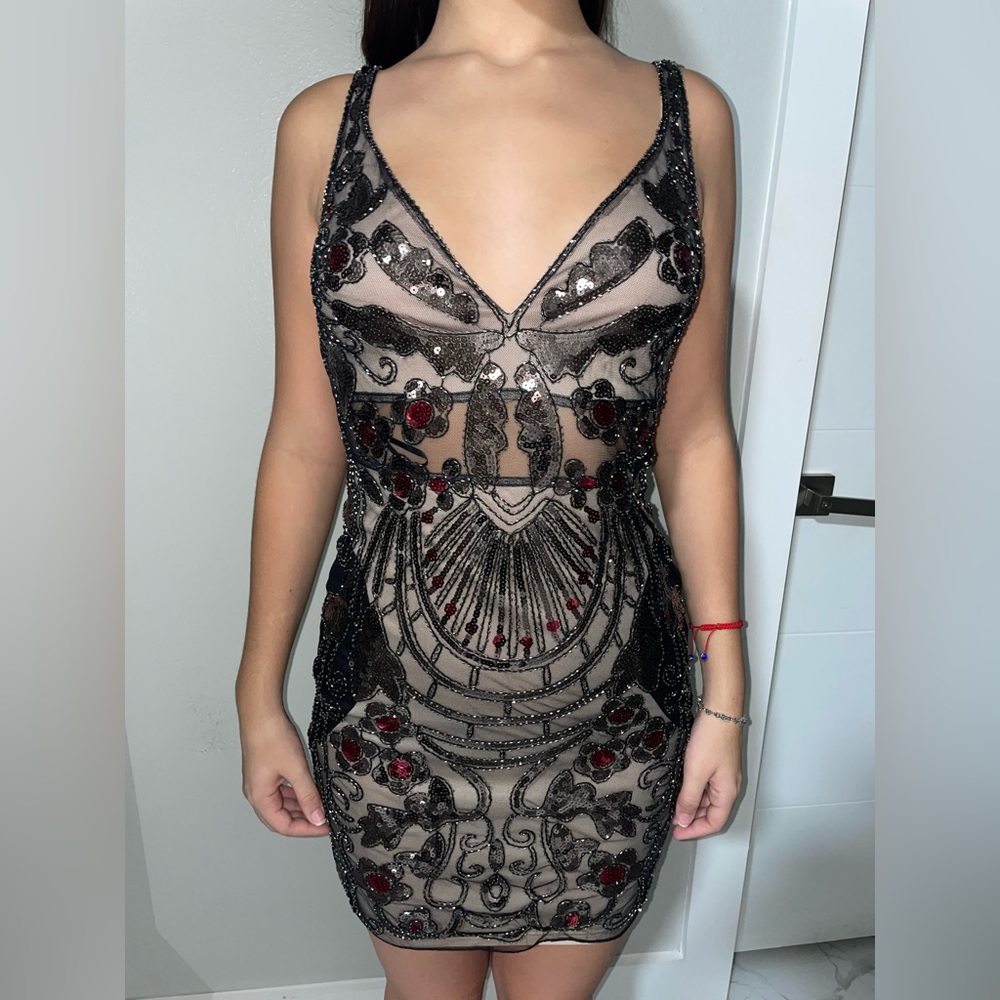 Black Fashion Nova dress with sequins